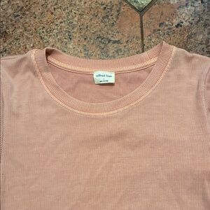 Wild Fable Peach Ribbed Tee